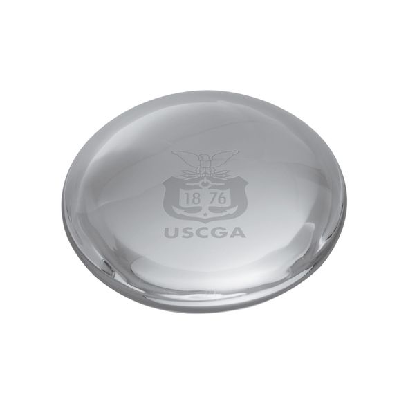 USCGA Glass Dome Paperweight by Simon Pearce - Image 1