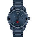 Davidson College Men's Movado BOLD Blue Ion with Date Window - Image 2