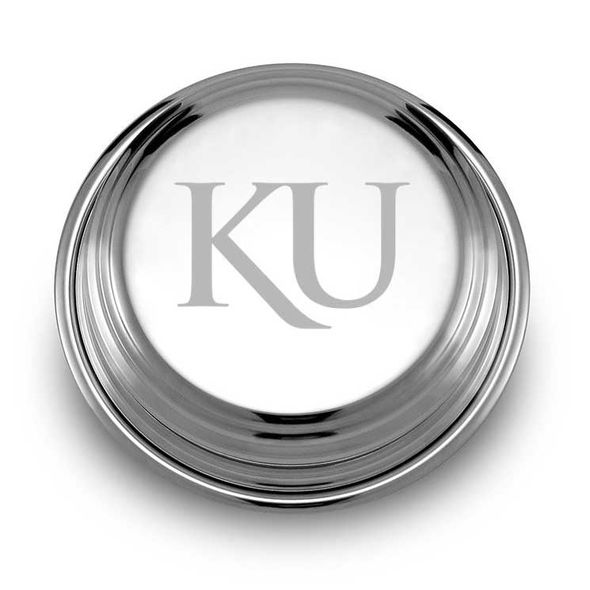 University of Kansas Pewter Paperweight - Image 1