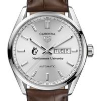 Northeastern Men's TAG Heuer Automatic Day/Date Carrera with Silver Dial