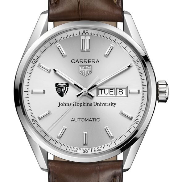 Johns Hopkins Men's TAG Heuer Automatic Day/Date Carrera with Silver Dial - Image 1