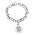 NC State Sterling Silver Charm Bracelet - Image 1