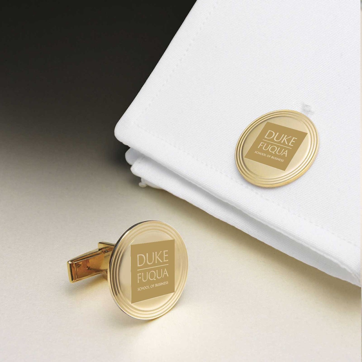 Duke Fuqua 14K Gold Cufflinks Graduation Gift Selection