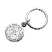 UVA Sterling Silver Insignia Key Ring