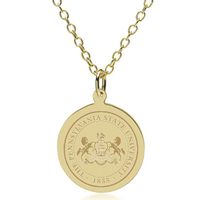 Penn State 14K Gold Pendant & Chain