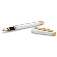 Baylor University Fountain Pen in Sterling Silver with Gold Trim
