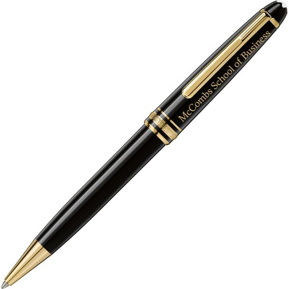Texas McCombs Montblanc Meisterstück Classique Ballpoint Pen in Gold - Image 1