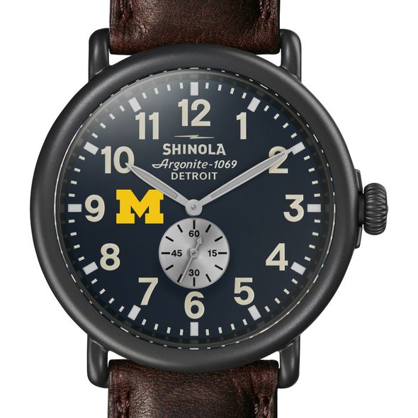 Michigan Shinola Watch, The Runwell 47mm Midnight Blue Dial - Image 1