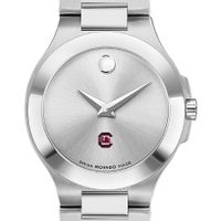 University of South Carolina Women's Movado Collection Stainless Steel Watch with Silver Dial