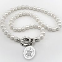 Trinity College Pearl Necklace with Sterling Silver Charm