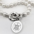 Trinity College Pearl Necklace with Sterling Silver Charm - Image 2