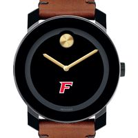 Fairfield University Men's Movado BOLD with Brown Leather Strap