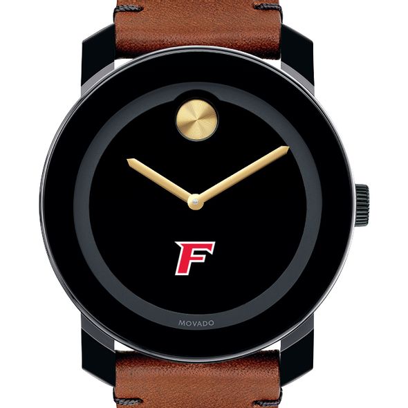 Fairfield University Men's Movado BOLD with Brown Leather Strap - Image 1