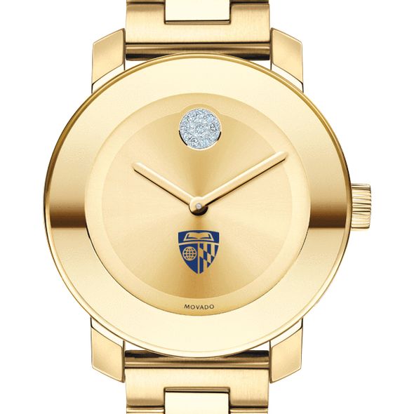Johns Hopkins University Women's Movado Gold Bold