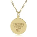 St. Lawrence 14K Gold Pendant & Chain - Image 1