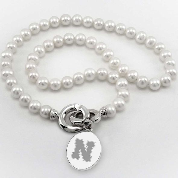 Nebraska Pearl Necklace with Sterling Silver Charm - Image 1