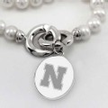Nebraska Pearl Necklace with Sterling Silver Charm - Image 2