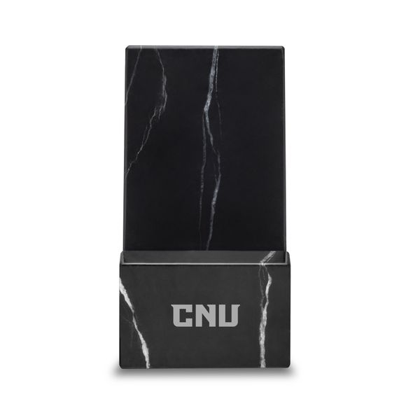 Christopher Newport University Marble Phone Holder - Image 1