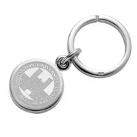 WashU Sterling Silver Insignia Key Ring