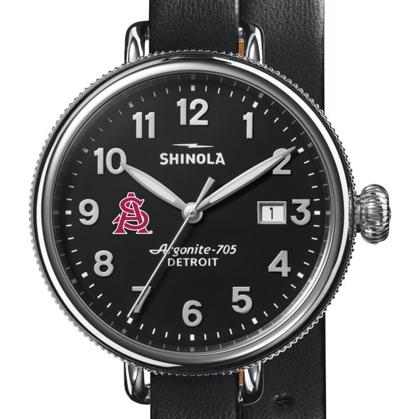 ASU Shinola Watch, The Birdy 38mm Black Dial - Image 1