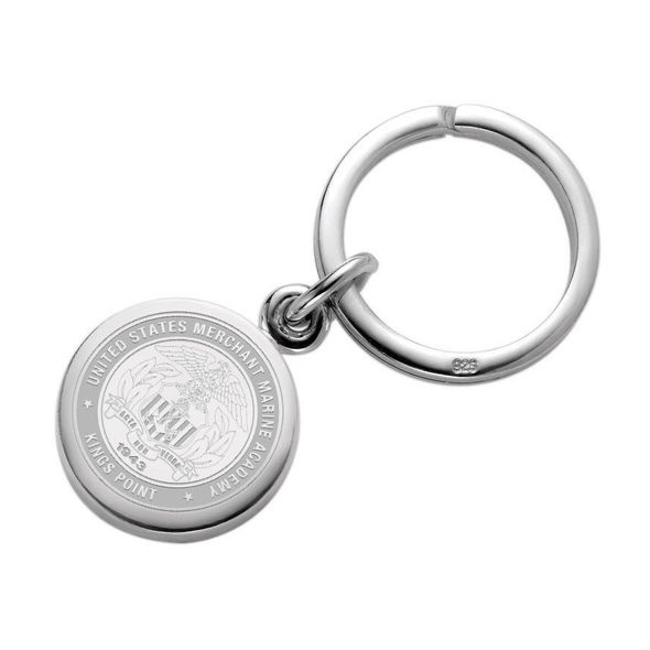 Merchant Marine Academy Sterling Silver Key Ring - Image 1