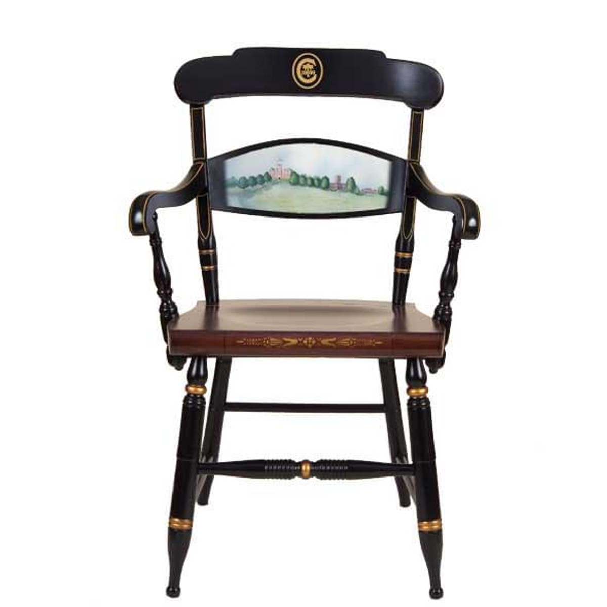 Hand-painted Clemson Campus Chair by Hitchcock | at M.LaHart & Company