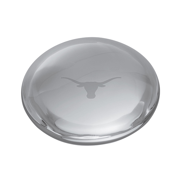 University of Texas Glass Dome Paperweight by Simon Pearce