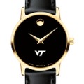 Virginia Tech Women's Movado Gold Museum Classic Leather - Image 1