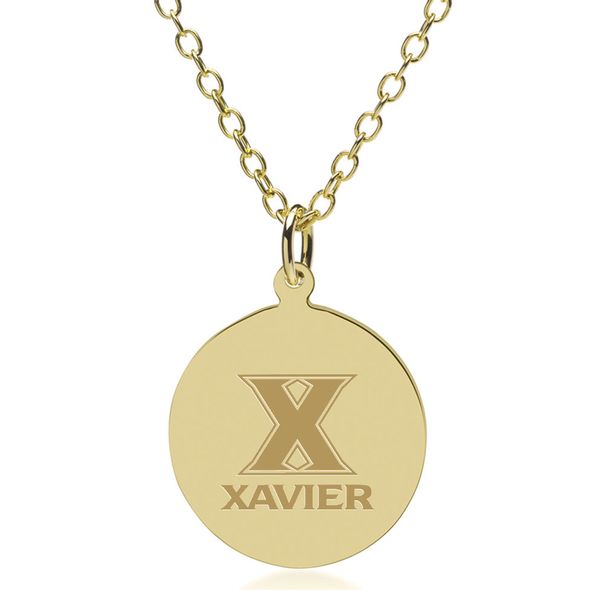 Xavier 14K Gold Pendant & Chain - Image 1