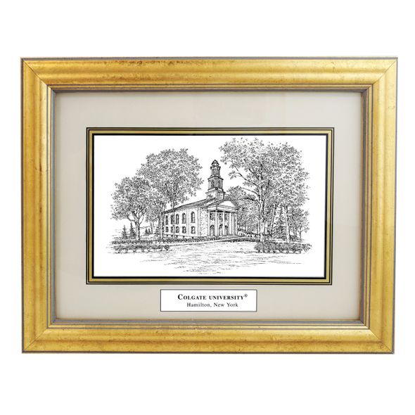 Colgate Black Ink Gold Frame