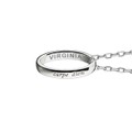 University of Virginia Monica Rich Kosann "Carpe Diem" Poesy Ring Necklace in Silver - Image 3