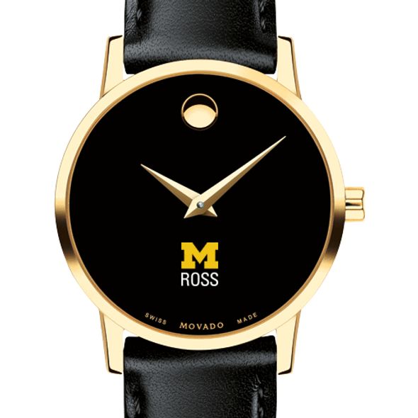 Michigan Ross Women's Movado Gold Museum Classic Leather - Image 1