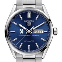 Northwestern Men's TAG Heuer Carrera with Blue Dial & Day-Date Window