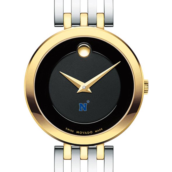 US Naval Academy Women's Movado Esparanza Two-Tone Museum with Bracelet