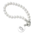 Boston University Pearl Bracelet with Sterling Silver Charm - Image 1
