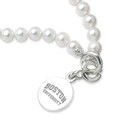 Boston University Pearl Bracelet with Sterling Silver Charm - Image 2
