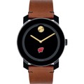 University of Wisconsin Men's Movado BOLD with Brown Leather Strap - Image 2
