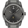 click to view University of Colorado Men's Movado BOLD Gunmetal Grey with Date Window - Image 1