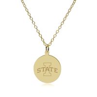 Iowa State 18K Gold Pendant & Chain