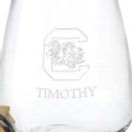 University of South Carolina Stemless Wine Glasses - Set of 4 - Image 3