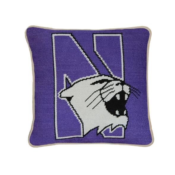 Northwestern Handstitched Pillow