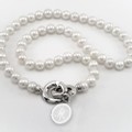 UNC Pearl Necklace with Sterling Silver Charm - Image 1