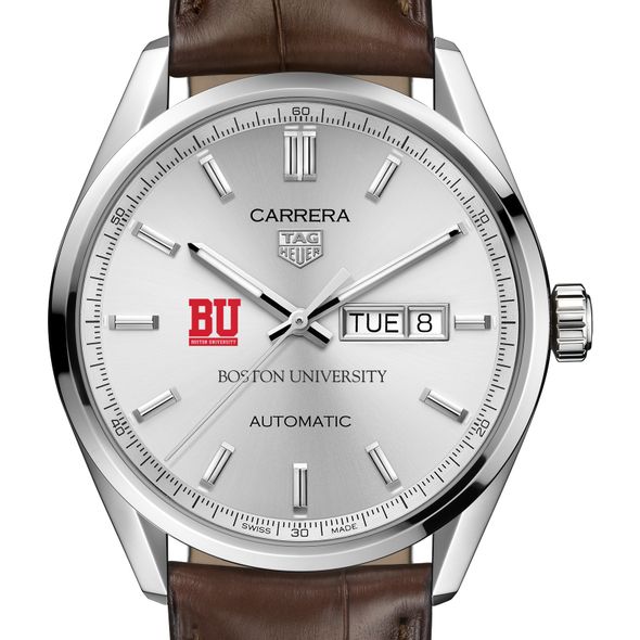 BU Men's TAG Heuer Automatic Day/Date Carrera with Silver Dial - Image 1