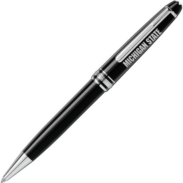 Michigan State University Montblanc Meisterstück Classique Ballpoint Pen in Platinum