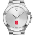 NC State Men's Movado Collection Stainless Steel Watch with Silver Dial - Image 1