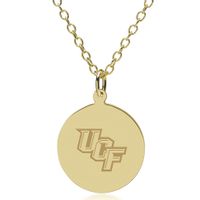 UCF 14K Gold Pendant & Chain