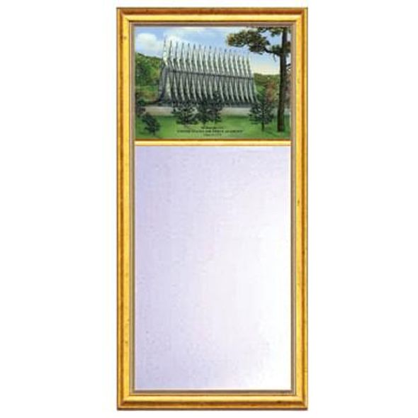 Air Force Academy US Medium Mirror with Gold Frame