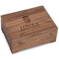 Loyola Solid Walnut Desk Box