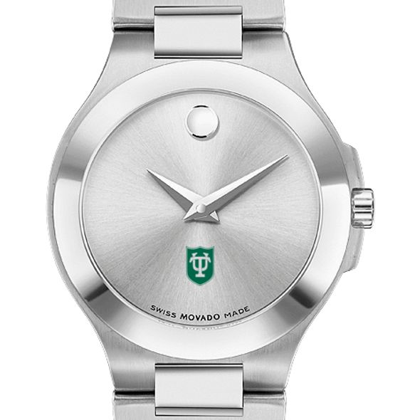 Tulane Women's Movado Collection Stainless Steel Watch with Silver Dial - Image 1