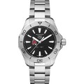 Ball State Men's TAG Heuer Steel Aquaracer with Black Dial - Image 2